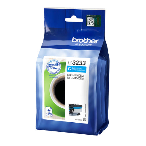 Brother LC-3233C ink cartridge 1 pc(s) Original Standard Yield Cyan Brother LC-3233C ink cartridge 1 pc(s) Original Standard Yield Cyan